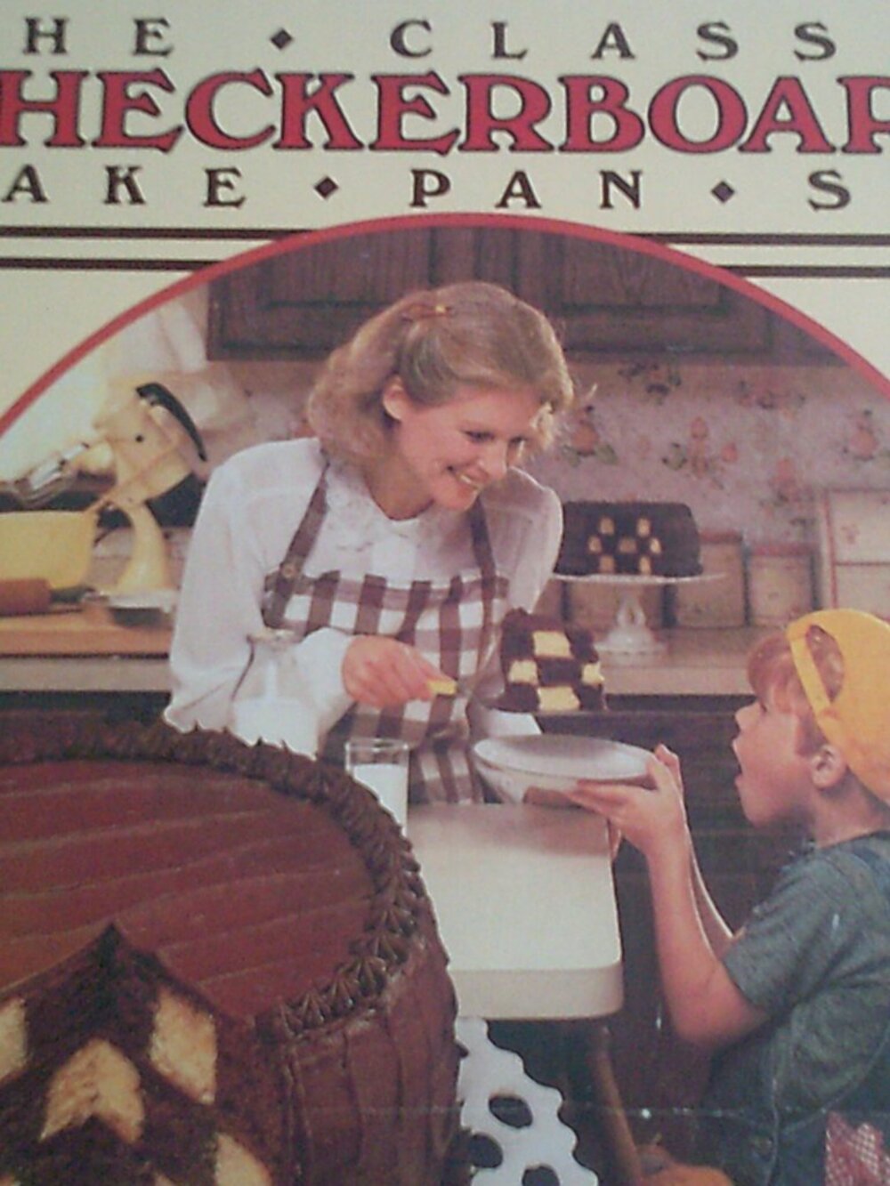 The Checkerboard Cake Pan Set - the Classic Checkboard NIP
